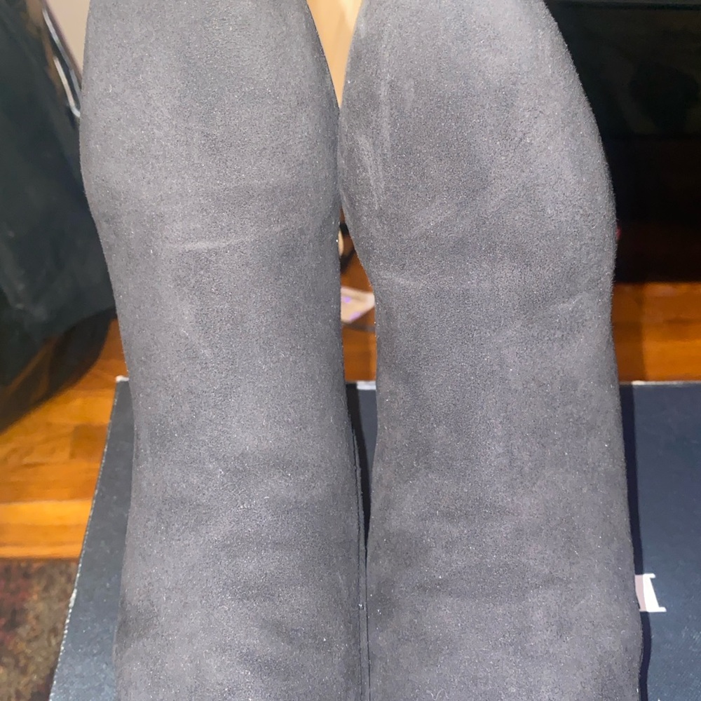 Coach Black Ankle Booties with side buckle and Suede Finish - Picture 10 of 12
